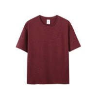 Hot Stamping Technology Short Sleeved Round Neck T-shirt Women DealSniper.net Ruby 2XL