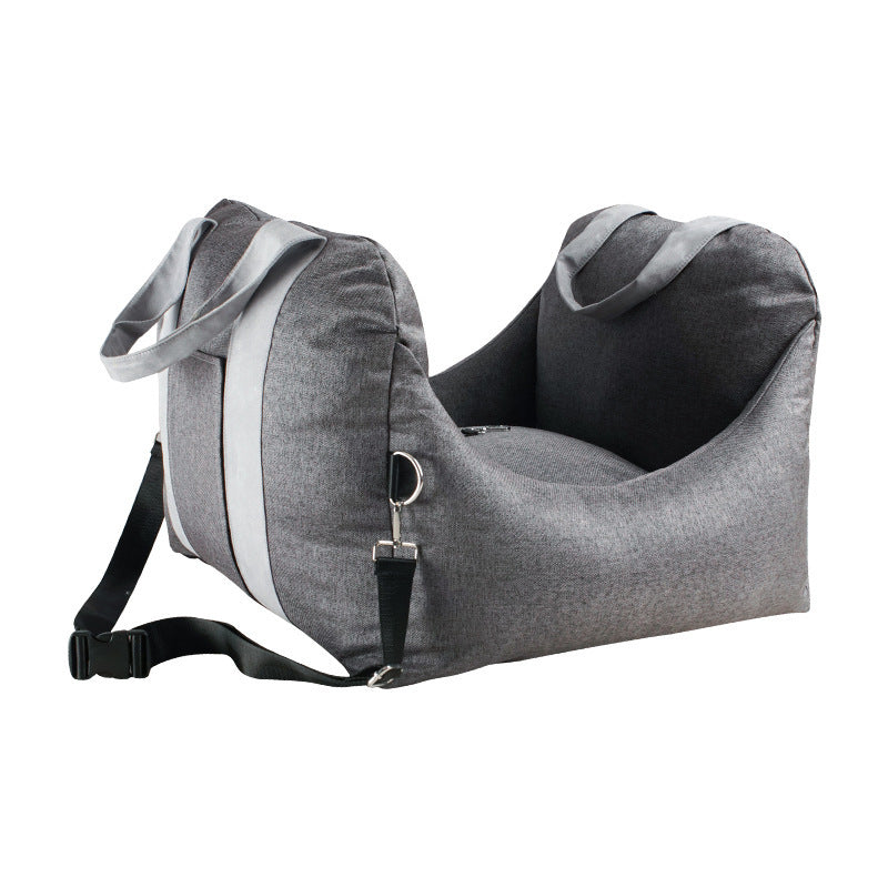 Detachable And Washable Portable Car Seat Pet Carrier Pets dealsniper-net Grey 52x52x44cm