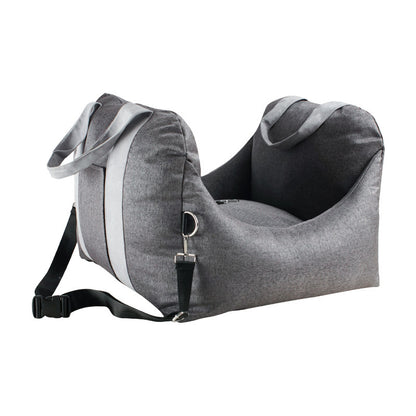 Detachable And Washable Portable Car Seat Pet Carrier Pets dealsniper-net Grey 52x52x44cm