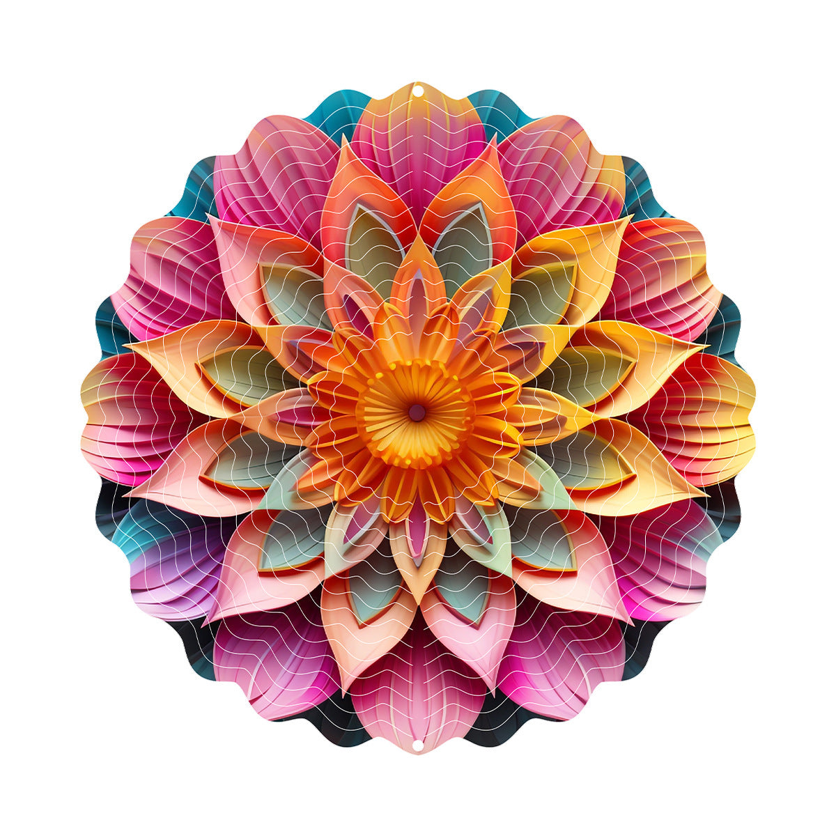 3D Rotating Wind Spinner Colorful Rotating Wind Chime House DealSniper.net FL403266 25cm