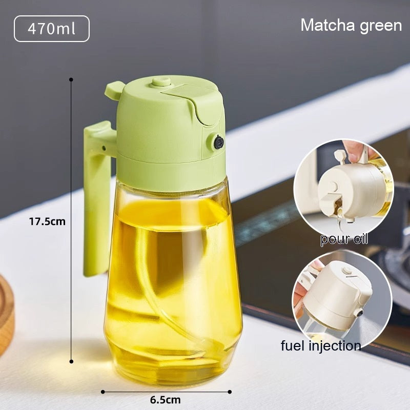 470ML Olive Oil Sprayer Dispenser For Cooking Kitchen dealsniper-net Green 470ML 1PC