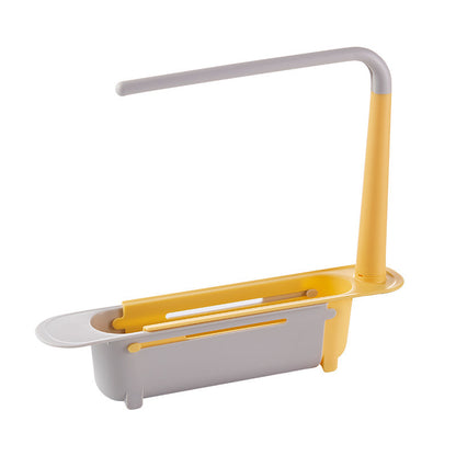 Kitchen Multifunctional Sink Shelf Rag Rack Kitchen dealsniper-net Yellow