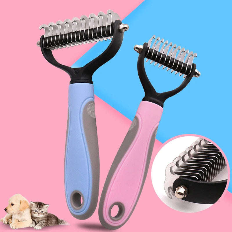 Pets Fur Knot Cutter Dog Grooming Shedding Tools Pets Gym From House