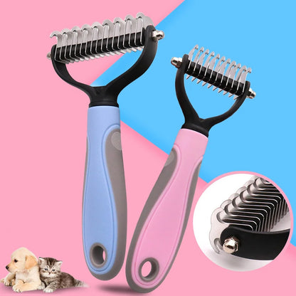 Pets Fur Knot Cutter Dog Grooming Shedding Tools Pets Gym From House