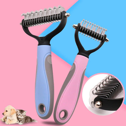 Pets Fur Knot Cutter Dog Grooming Shedding Tools Pets Gym From House