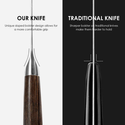 Qulajoy Japanese Chef Knife Kitchen Knife High Carbon German Steel Cooking Knives Damascus Pattern Japanese Knife With Ergonomic Handle For Home Kitchen Outdoor Kitchen DealSniper.net