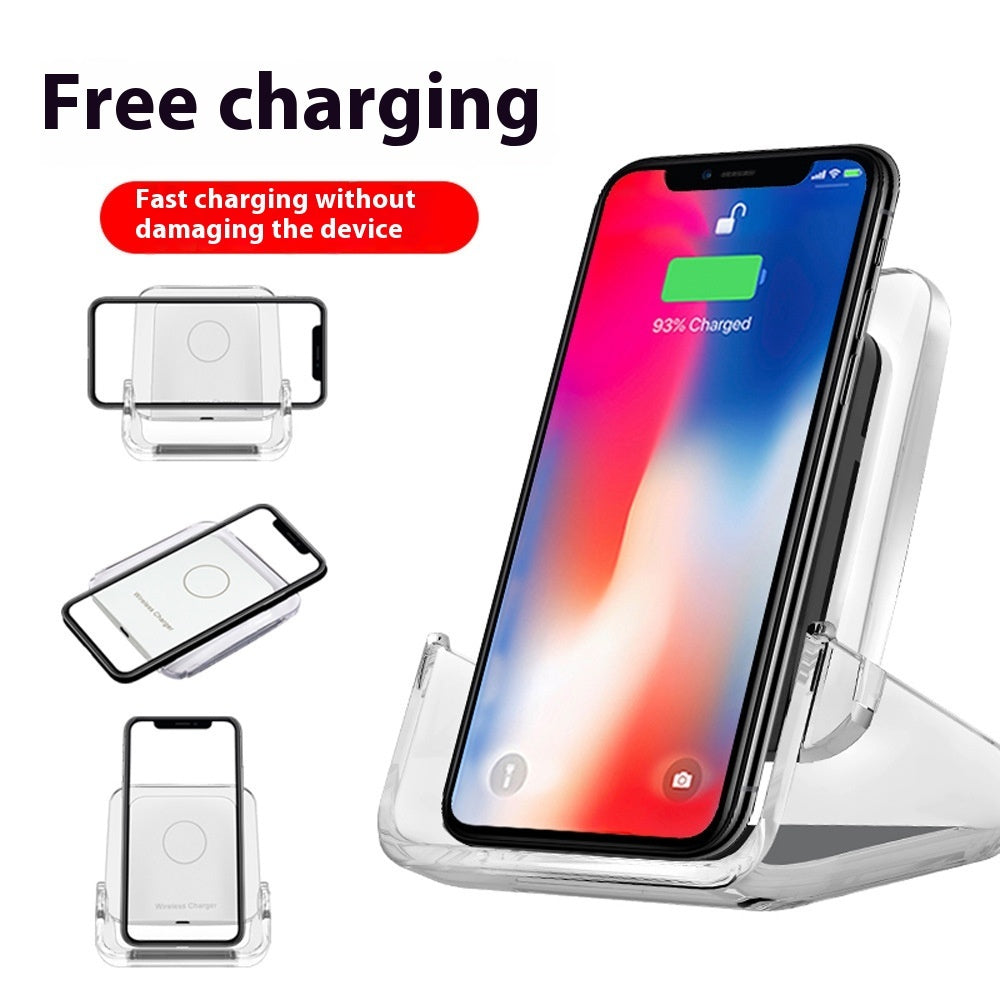 Wireless Charger Fast Charging Vertical Desktop Bracket Gadgets Gym From House White 10W