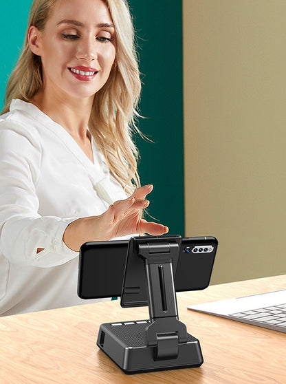 Mobile Phone Smart Broadcaster Stand Wireless Bluetooth Speaker Electronics dealsniper-net