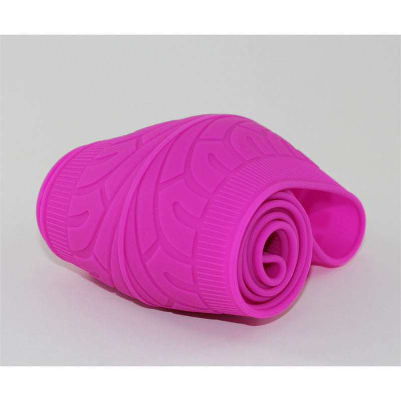 Environmentally Friendly Car Silicone Steering Wheel Cover Vehicle DealSniper.net Rose Red