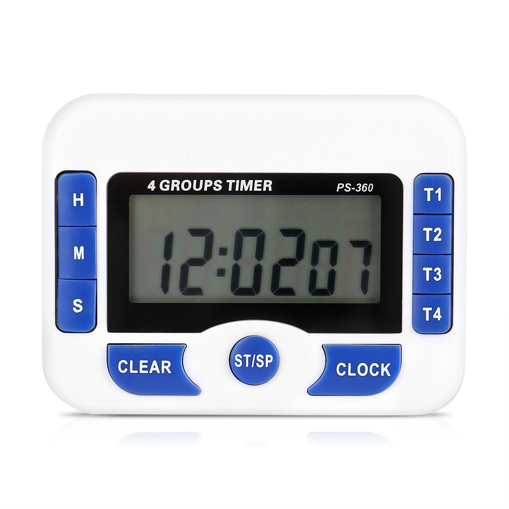 Digital 4 Channel Independent Group Timer Countdown Kitchen dealsniper-net