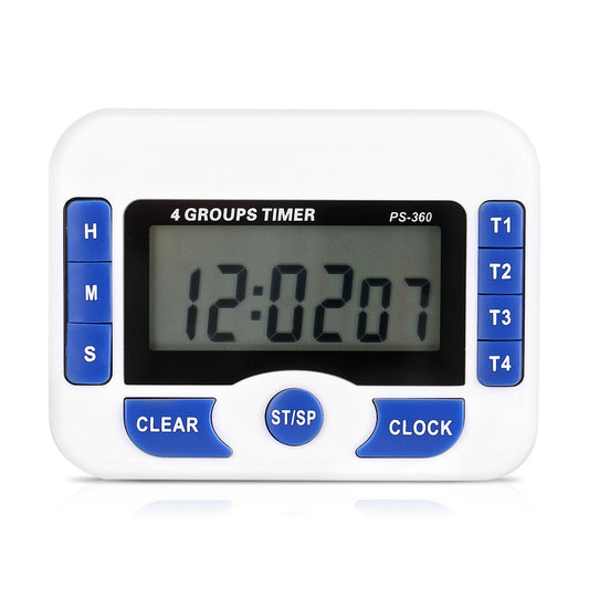 Digital 4 Channel Independent Group Timer Countdown