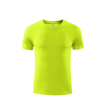 Quick Dry Sweating, Round Neck Short Sleeved T-shirt