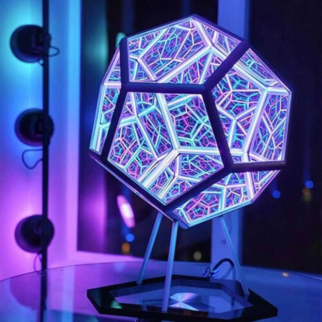 Creative Cool Unlimited Dodecahedron Small Night Lamp Color Home Decor Gym From House 5v USB Colorful