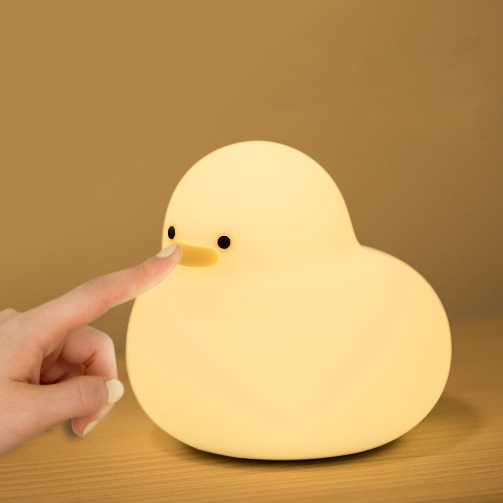 Duck Silicone Lamp USB Rechargeable Dimmable House dealsniper-net Yellow light USB