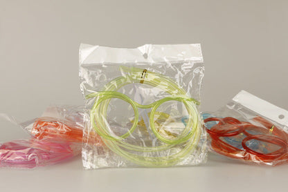 And Funny Creative Art DIY Styling Straws Kids DealSniper.net Round framefluorescent green
