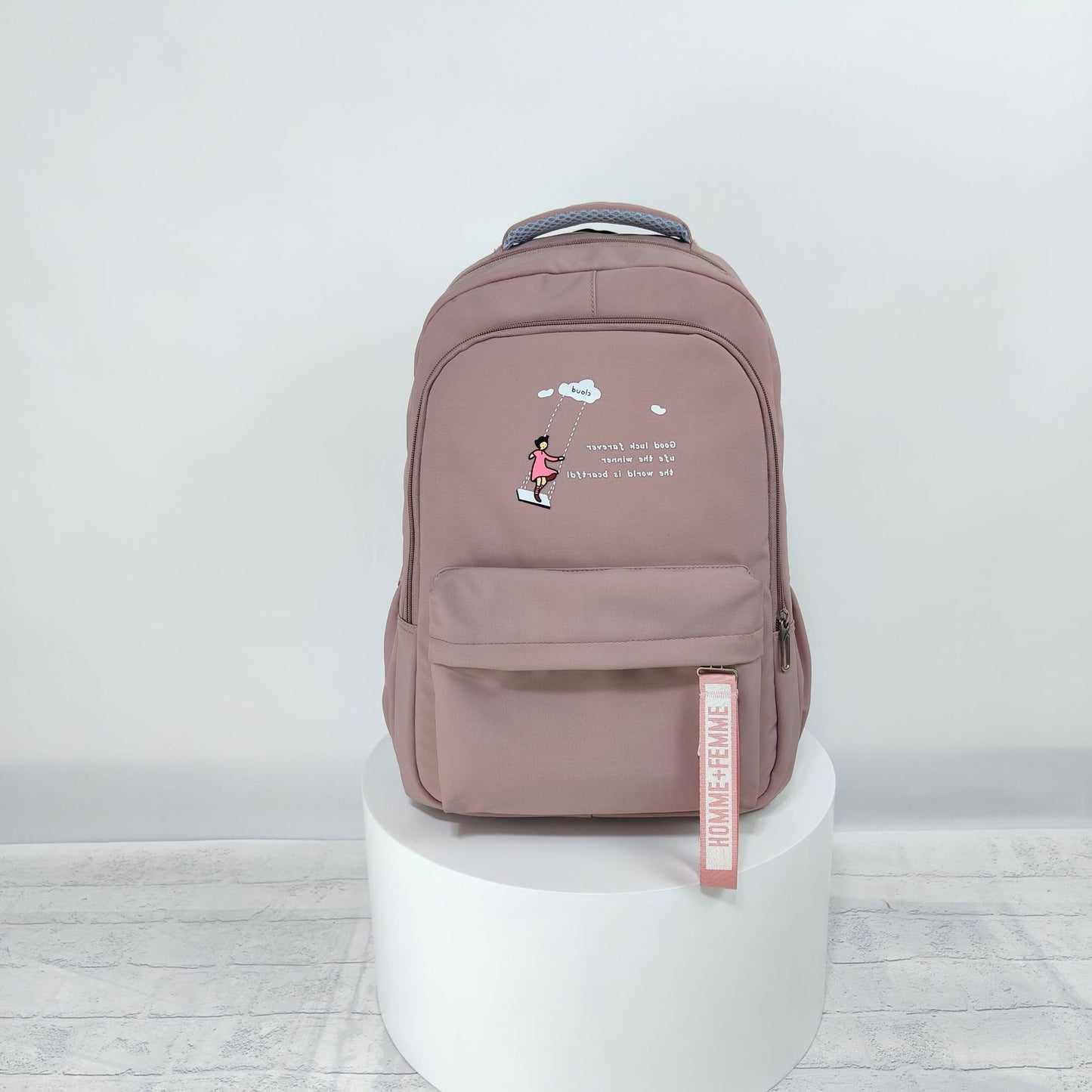 Schoolbag Fashion Casual Large Capacity Multi-functional Backpack Men DealSniper.net Pink 2style 45x30x15cM
