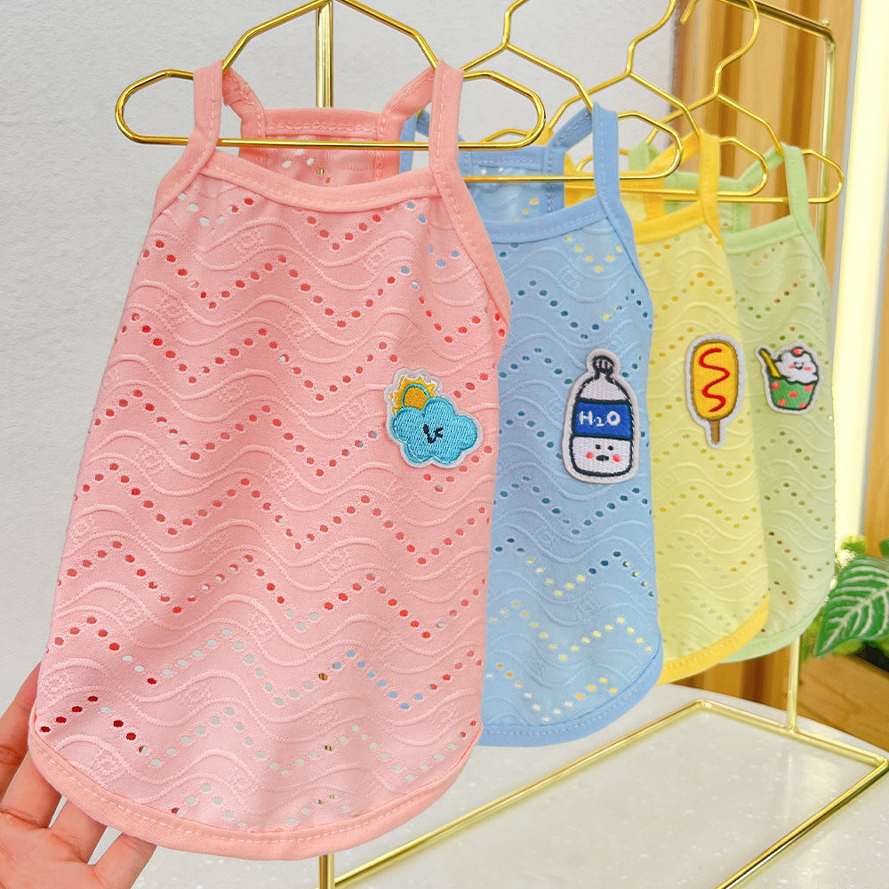 Dog Clothes Simple Camisole Thin Breathable Pet Clothes Pets dealsniper-net