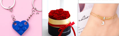 Eternal Roses In Box Preserved Real Rose Flowers Holidays DealSniper.net Set3