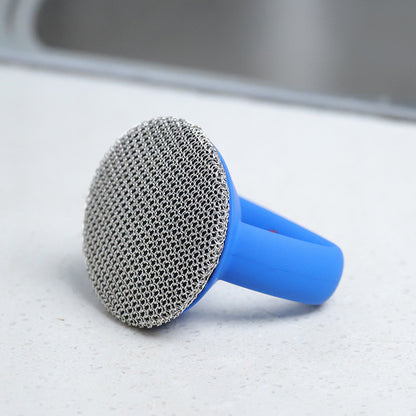 Cast Iron Scrubber 316 Stainless Steel Cast Iron Scrubber Kitchen DealSniper.net Blue