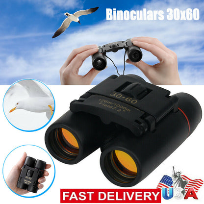 Binoculars 30x60 Zoom Travel Compact Folding Telescope Hunting Outdoor DealSniper.net default