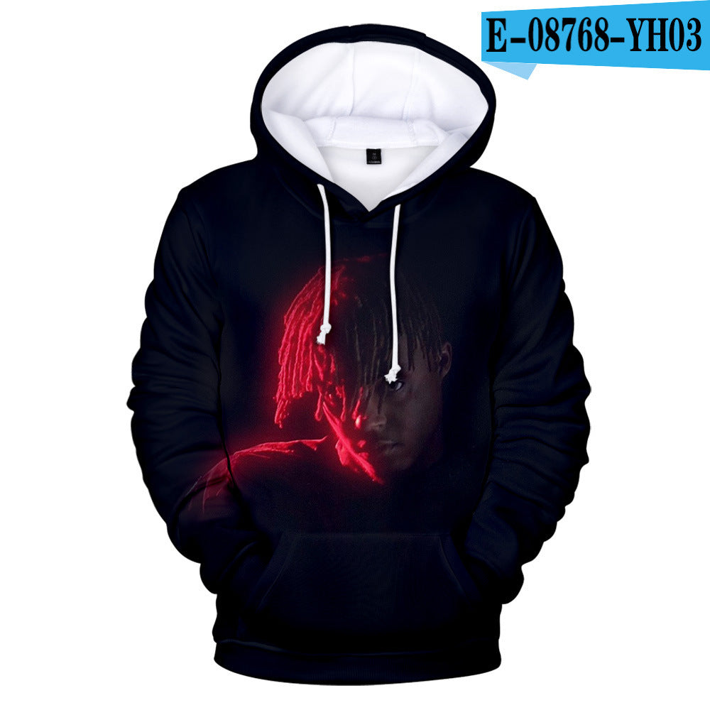 Hip-hop singer Juice Wrld 3D Hoodie Men DealSniper.net