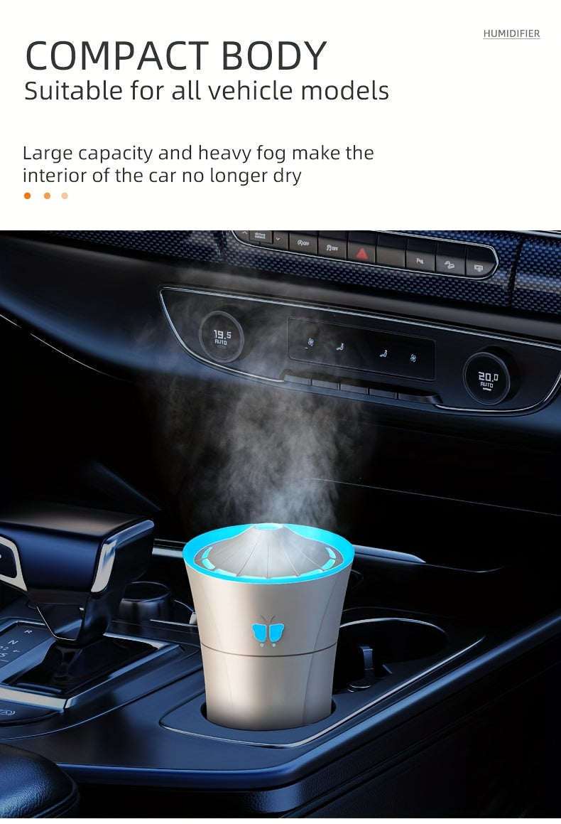 Car Humidifier Torch Shape Colorful Sound Atmosphere Light House DealSniper.net