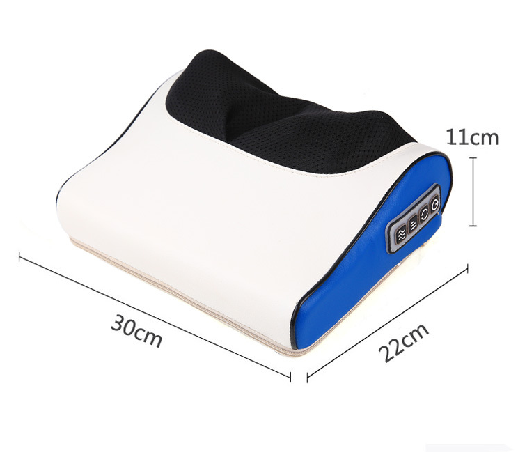 Electric Cervical Massage Pillow Health dealsniper-net Blue white EU