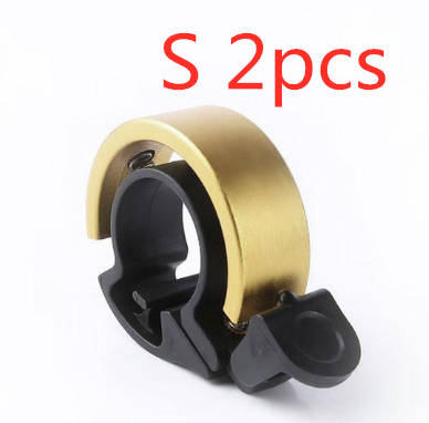 Aluminum Alloy Bicycle Bell For Children Adults Moutain Bike Cycling Outdoor DealSniper.net S Gold 2pcs
