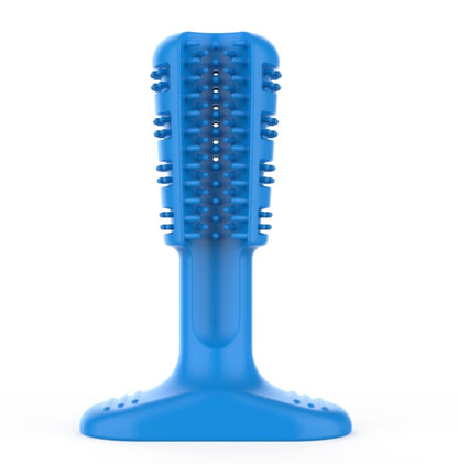 Pet toothbrush dog grinding toothbrush Pets Gym From House Blue L