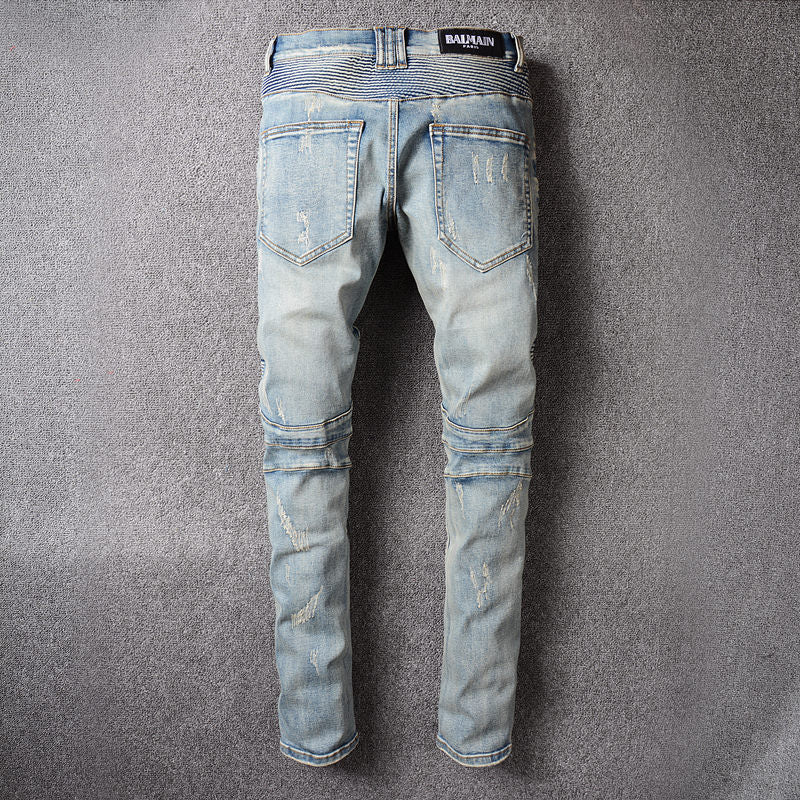 Ripped Biker Jeans Men dealsniper-net