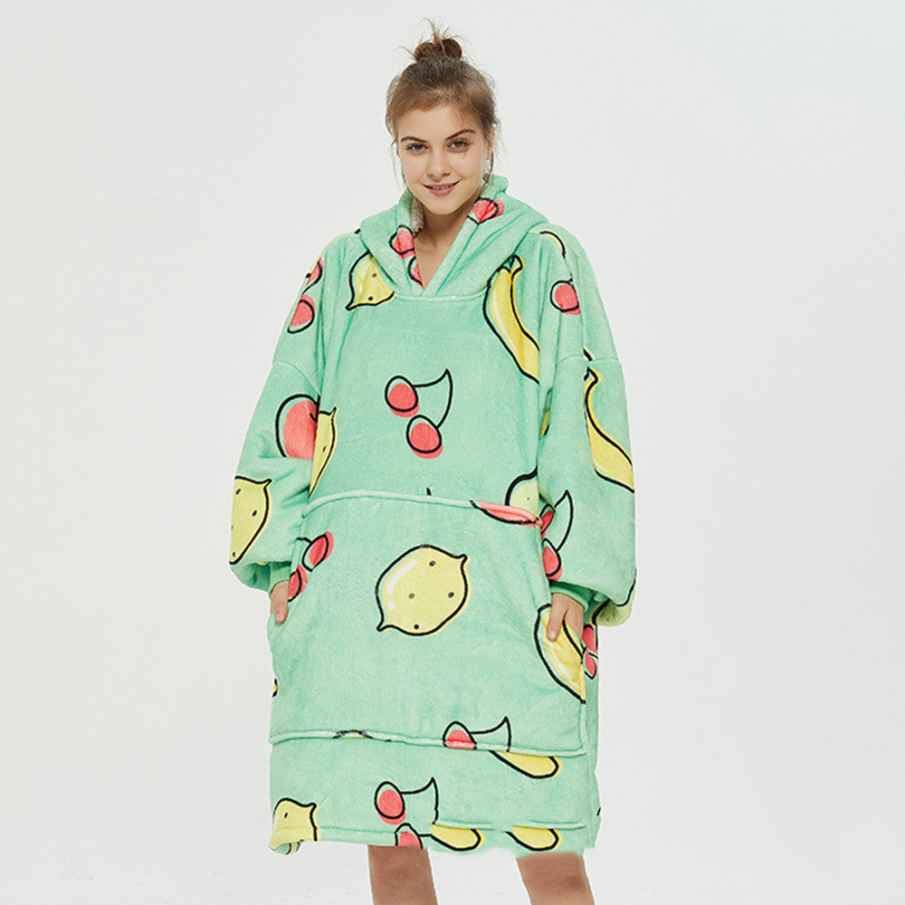 Glow In The Dark Stars Hoodie Blanket Oversized Sweatshirt