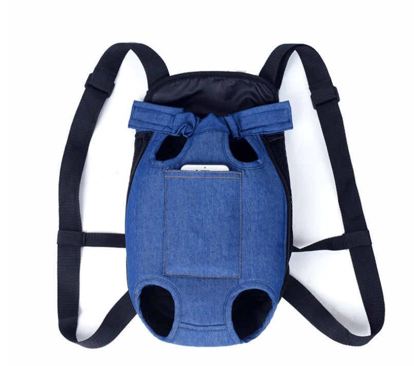 Portable Dog Backpack Pets dealsniper-net Blue L