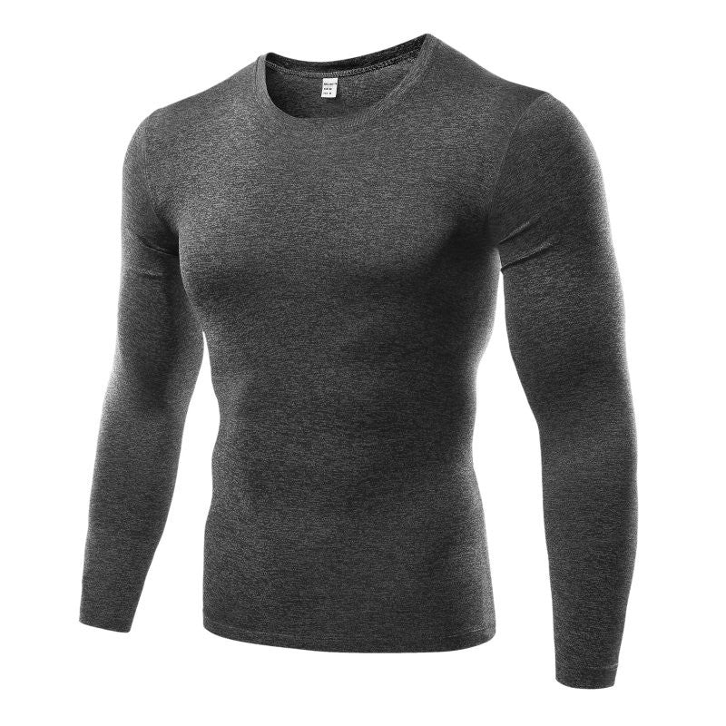 Men's Blank Long Sleeve Compression Top Men dealsniper-net