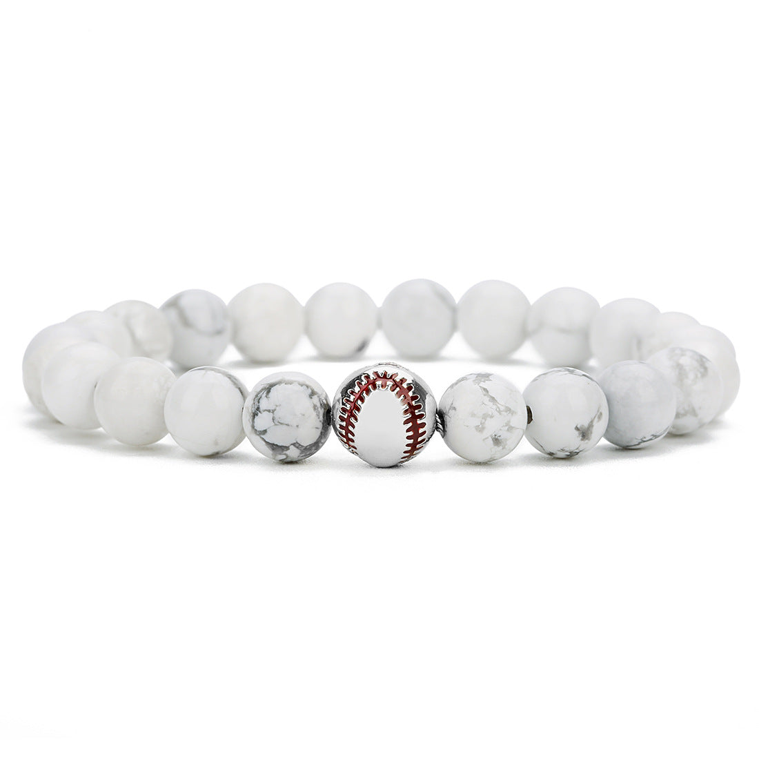 Men's baseball bracelet Jewelry dealsniper-net White Bai Song