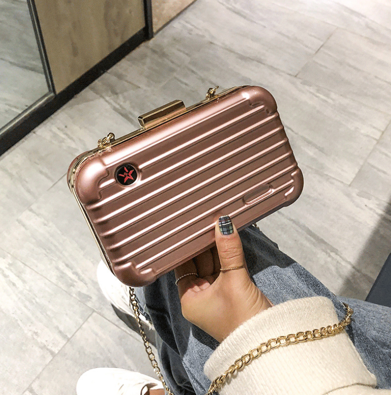 new hand holding mini suitcase small bag female small slung