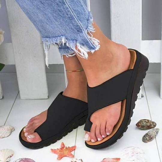 Summer Slippers Shoes For Women Flip Flops Non-Slip Sandals Platform Beach Shoes Women DealSniper.net Black 34