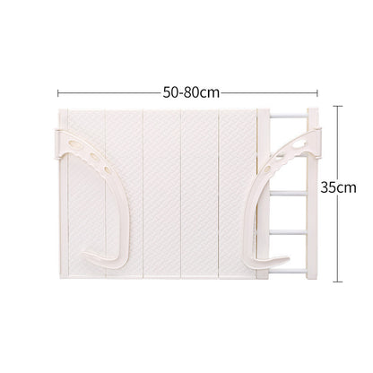 Multifunctional Hanging Window Sill Drying Rack Kitchen DealSniper.net White 50x35cm