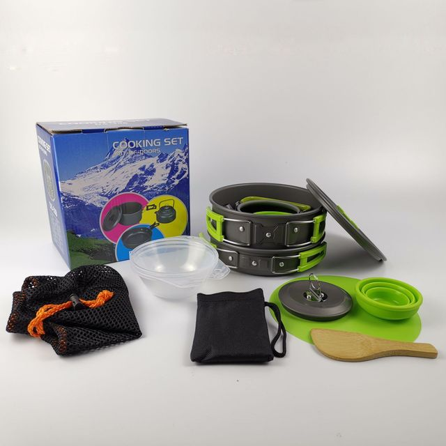 Outdoor Camping Hiking Cookware Tableware Cookware Kitchen DealSniper.net