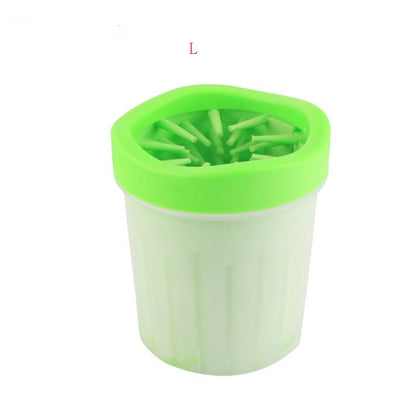 Silicone Dog Paw Washer Cup Pets dealsniper-net Green B L