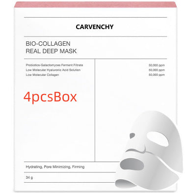 Deep Collagen Overnight Mask The Real Collagen Facial Sheet Beauty dealsniper-net 4pcsBox