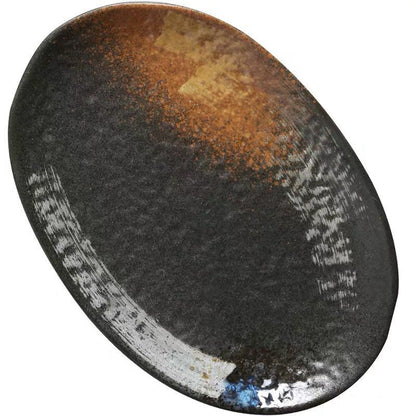 Large Ceramic Rice Kitchen Household Flat Oval Large Plate Kitchen DealSniper.net