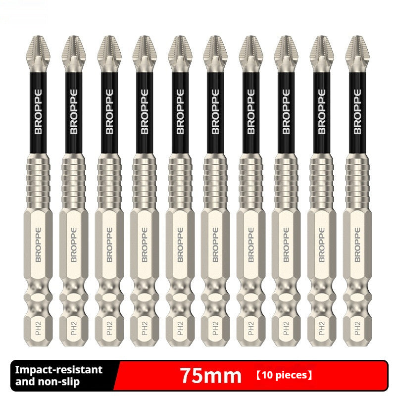 Cross Bit Strong Magnetic Electric Hand Drill Screwdriver Tools DealSniper.net 75mmxPH2 10PCS 75mm 635mm