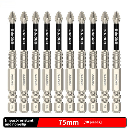 Cross Bit Strong Magnetic Electric Hand Drill Screwdriver Tools DealSniper.net 75mmxPH2 10PCS 75mm 635mm