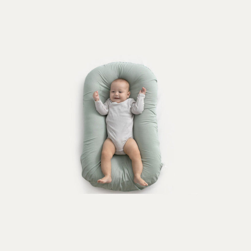 Baby Nest Bed Crib Newborn Baby Nest Cot Cribs Cushion Kids DealSniper.net Green 45x75cm