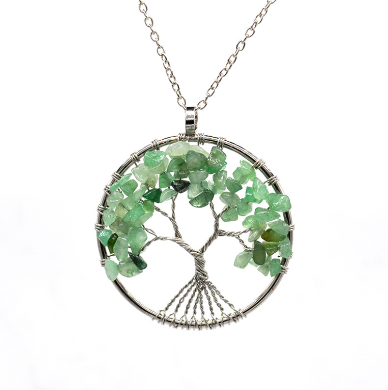 Kabala Life Tree necklace Jewelry dealsniper-net Green Chain