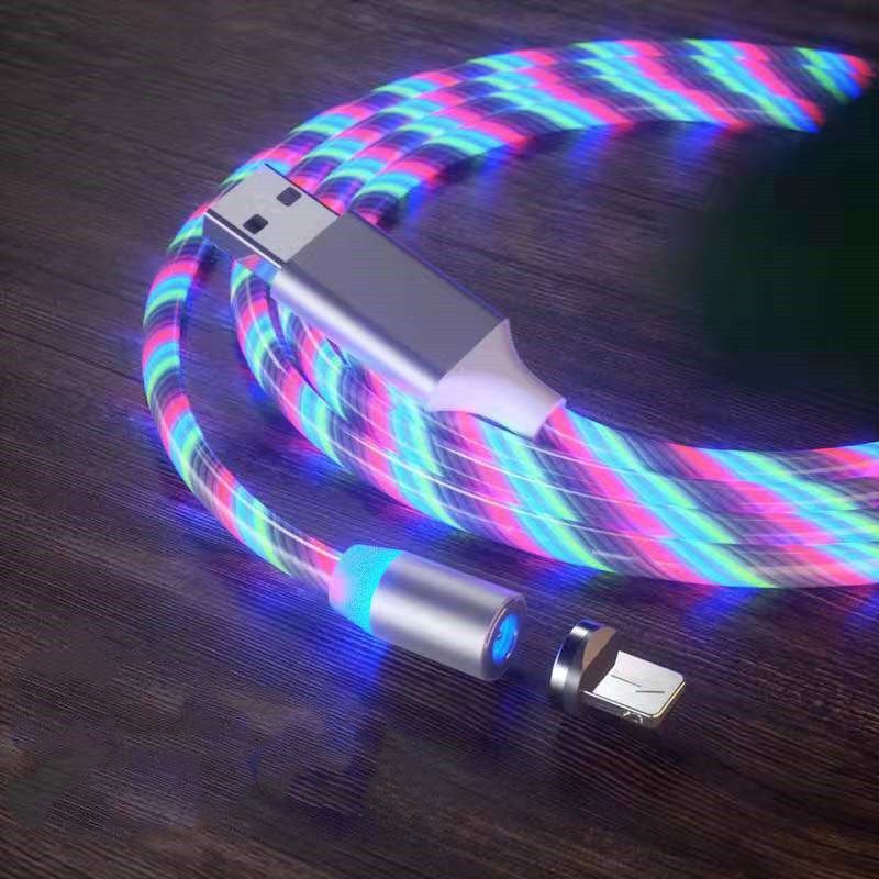 Magnetic Charging Cable Streamer Fast Charging Cable Lighting Phones DealSniper.net Colorful 2m IPhone