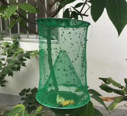 Farm park community hand-suspended room outdoor green fly trap cage fly cage