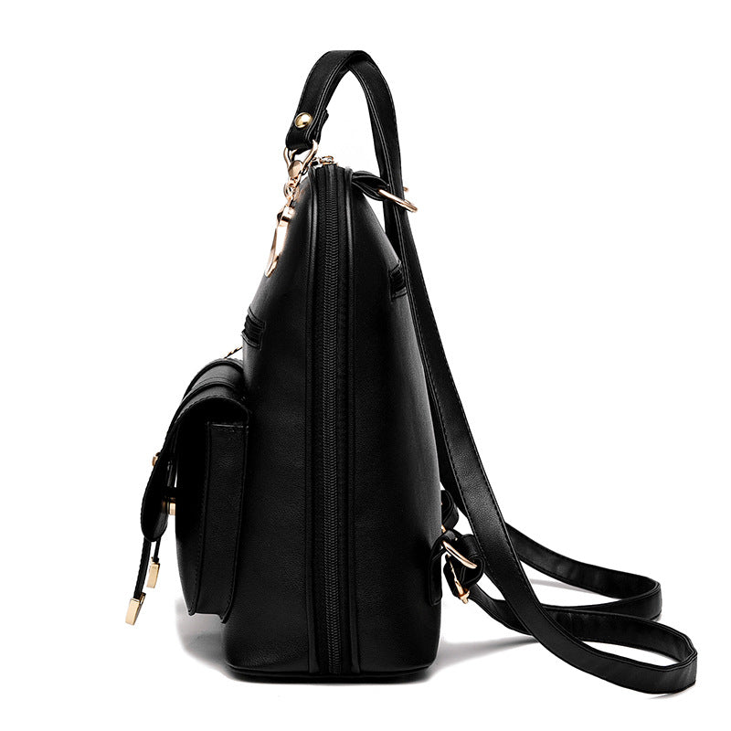 Female bag fashion PU leather dual-use backpack Women DealSniper.net