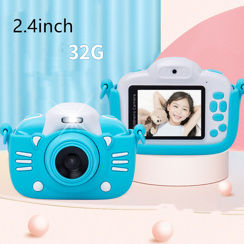 Take Pictures SLR Toy Children's Camera Kids dealsniper-net Blue 32G 2.4in