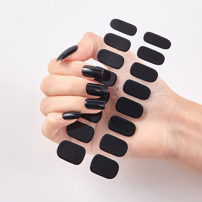 Nailart Sticker Pure Solid Color Self Adhesive Nail Sticker Nail Sticker set Beauty dealsniper-net 23style